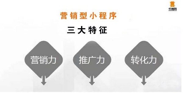 牛商網(wǎng)營(yíng)銷型小程序三大特征